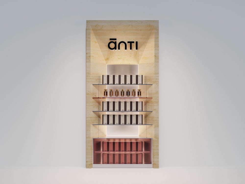 from bottle to atmosphere: the ānti universe in retail spaces